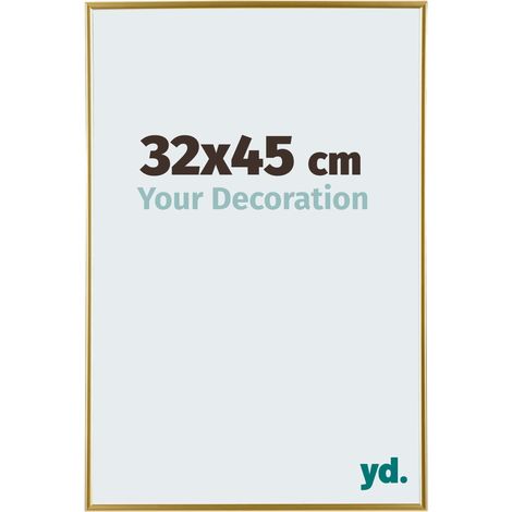 yd. - Cadre photo 32x45 - Or - Plastique - Evry