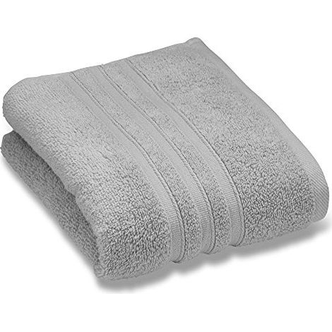 Catherine Lansfield zero Twist viso in coppia, cotone, crema, Cotone, Argento, asciugamano mani (1/3)