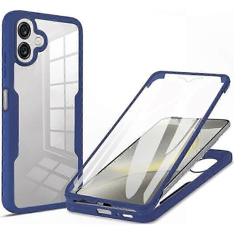 Coque de téléphone hybride transparente avec verre trempé pour Samsung Galaxy A07, protection acrylique et TPU, étui fin et résistant, accessoire de protection complet (1/5)