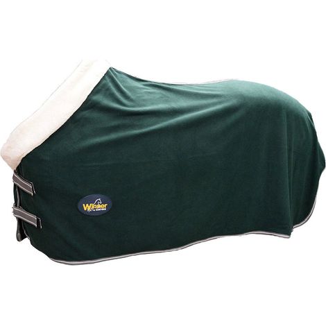 165 cm, Blu: Coperta in pile Winner con collo alto e chiusura a strappo