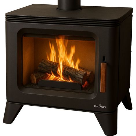 Poêle à bois raccordable - BRONPI Orly 6 kW Avec kit air (1/5)