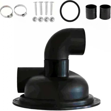 Ensemble de couvercle séparateur cyclonique pour aspirateur avec coude, adapté aux travaux de menuiserie et à la décoration intérieure - JXLGV (1/4)