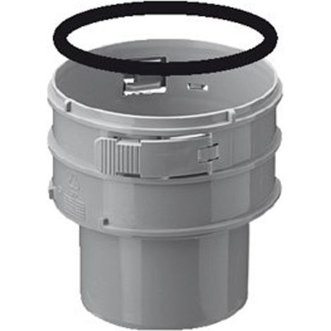 Burgerhout Flex pièce de raccord Ø80mm Flex emboîture flexible (en bas) (1/4)