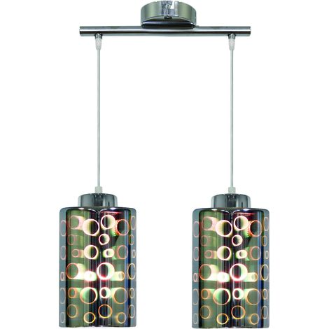 Candellux NOCTURNO lampada a sospensione 2xE27 cromata (1/2)