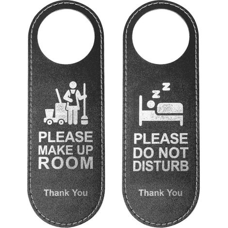 Lot de 7 panneaux de porte double face pour le nettoyage des hôtels - Haute qualité, durables et pratiques (1/5)