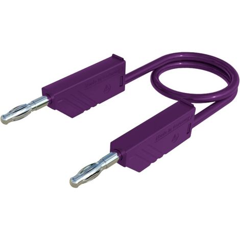Hirschmann Test & Measurement MLN 50/2,5 VI Cordon de mesure Banane mâle 4 mm Banane mâle 4 mm 0.50 m violet 1 pc(s) (1/2)