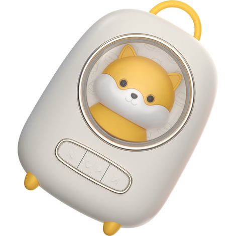 Enceinte Bluetooth Design Capsule Spatiale Portable Sans Fil Blanc avec Lumière, Haut-Parleur Extérieur Mignon pour Voyage et Maison (1/5)