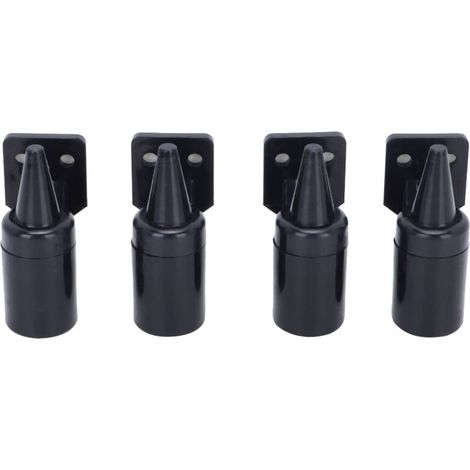 4PCS Répulsif Ultrasonique pour Animaux Détachable Voiture - Alerte Cerfs Serpents avec Alimentation Éolienne Noir (1/5)