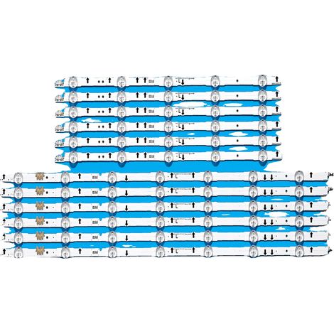 Striscia LED, lunga 1158 mm, 12 LED per striscia, tensione 3V, compatibile con diversi modelli, in condizioni originali. (1/5)