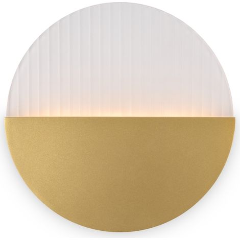 Maytoni Jupiter Lampada da parete moderna a LED integrata in ottone 3000K 200lm con paralume bianco (1/3)