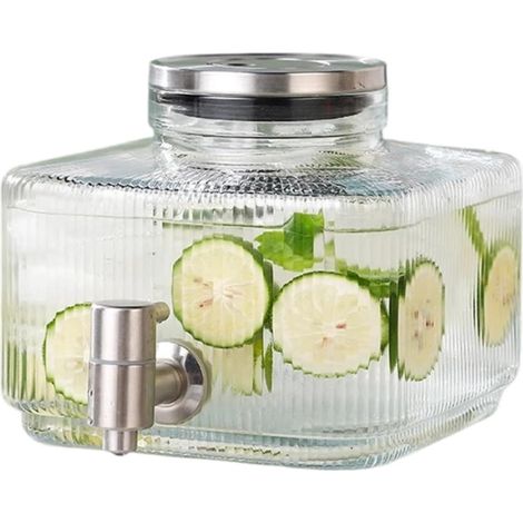 Distributeur de boissons de qualité supérieure avec couvercle en acier inoxydable - Distributeur automatique de boissons pour événements en plein air et restauration - Distributeur d'eau en (1/4)