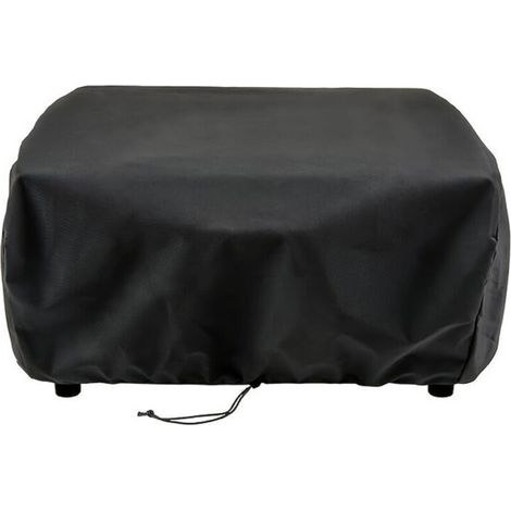 Funda protectora para cocina de gas, dimensiones 57x48x23 cm, fácil de instalar, resistente al agua y al polvo, resistente a los rayos UV, color negro, funda universal para cocina de gas.