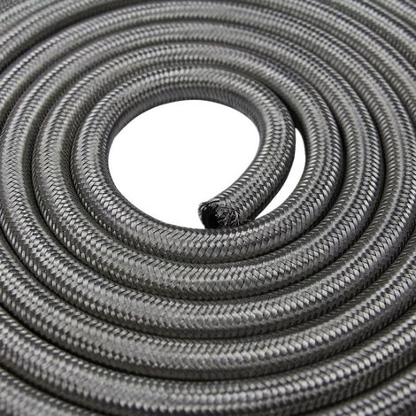 AN8 model double-layer stainless steel braided high-temperature and high-pressure fuel hose for automotive modification (1/4)