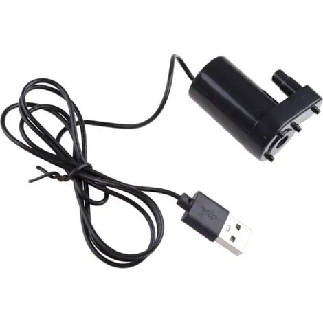 Miniature submersible pump for aquariums, powered by USB, DC 5V, 2-3L/min, charger, accessories for mini motorized water pump. (1/4)