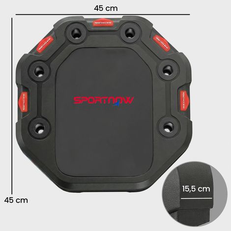 Liegestützbrett 7-in-1 Verstellbares Push Up Board mit Widerstandsbändern Rollen Türanker, Faltbar (1/5)