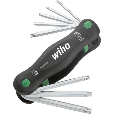 Wiha Herramienta multiusos PocketStar TORX® Tamper Resistant (con taladro), de 8 unid. (25166)