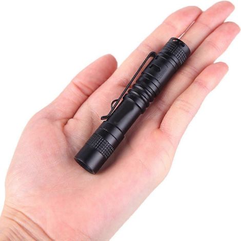 Mini lampe de poche portable LED, lampe torche de poche étanche, lanterne à piles AAA, puissante lampe torche LED pour la chasse, lanterne LED pour chiot (1/5)