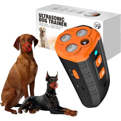 Anti Aboiement Chien Ultrason Puissant, 3 Modes 10m LED Rechargeable (1/5)
