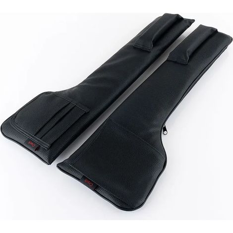 (Noir) Pour Volvo XC60 S60L V40 V60 XC90 S90 V90 - Étui en cuir PU - Bouchon de remplissage d'espace entre les sièges - Accessoire de style automobile (1/5)