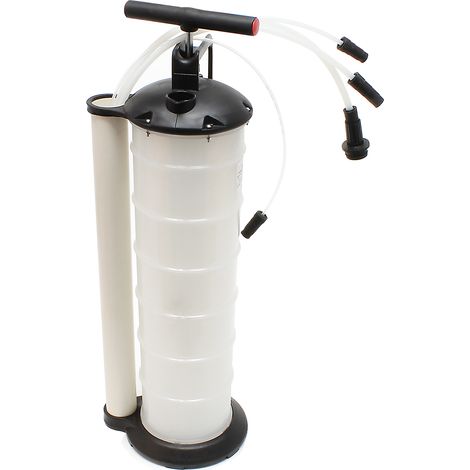 Wiltec Ölabsaugpumpe 7 Liter zum Motorölwechsel, Handpumpe zur Ölabsaugung und für andere Flüssigkeiten inklusive 3 Schläuche, manuelle Pumpe (1/5)