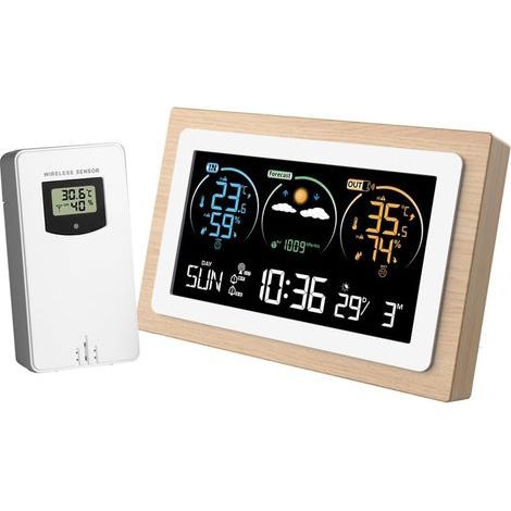 Drahtlose Wetterstation für den Innen- und Außenbereich. Drahtlose Wetterstation. Drahtlose Wetterstation mit Außensensor. (1/4)