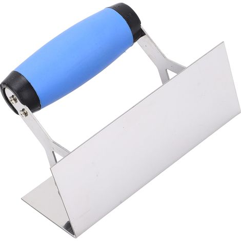 Truelle d'angle intérieure en acier inoxydable à angle droit de 90 degrés, outil de finition pour plâtre, béton et murs, idéal pour le plâtrage des sols et des murs. (1/5)