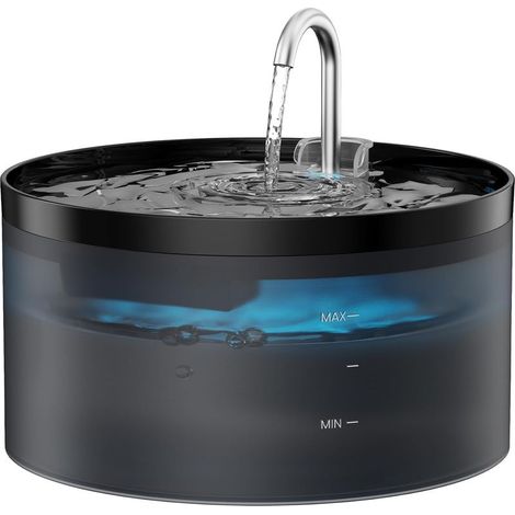 Fuente de agua para gatos - Fuente de agua para gatos de 3,2 L - Fuente de agua - Fuente de agua para gatos negros - Fuente para gatos - Fuente de agua para perros - Fuente de agua para gatos - Fuente (1/5)