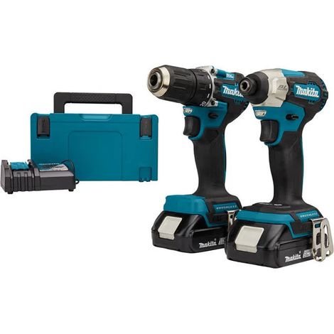 Taladro makita dlx2423aj sin cable 18 V 2 baterías 2Ah (1/3)