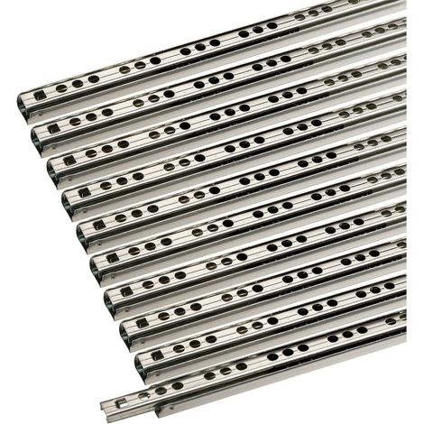 SO-TECH - Coulisses de tiroir KT IV - sortie partielle à billes, charge 10 kg, vis - Longueur 246 mm - 246 millimètres - Réglable 3D (1/5)
