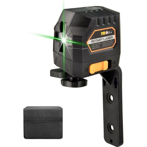 Niveau à bulle laser à 2 lignes vertes – autonivelant 4°, lignes verticales/horizontales, pour carrelage, portes, fenêtres, construction (1/5)