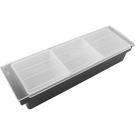 Gewürzbox für die Küche mit Deckel, mehrere Fächer für Salz, Zucker, Nüsse, Süßigkeiten, Trockenfrüchte, Schwarzkümmel, 3 Fächer (1/5)