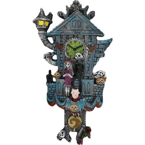 1 Pendentif horloge, Ornement résine, Figurine elfe clochette, Décoration murale Halloween, Intérieur extérieur (1/5)