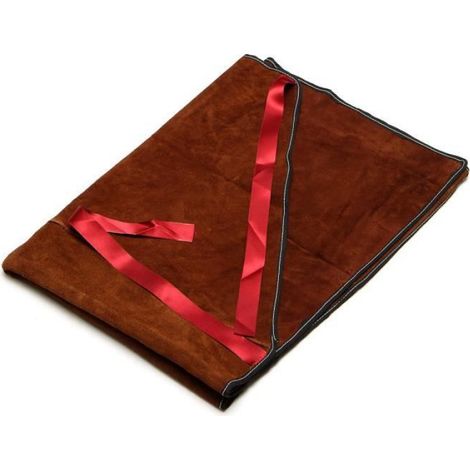 Tablier Soudeur - Cuir De Vachette - 100x70 cm - Trois Coutures - Marron - 1 Pièce (1/4)