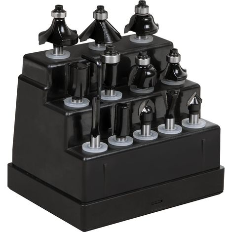 Sealey AK9912 Router Bit Set 1/4"" Shank 12pc (1/5)