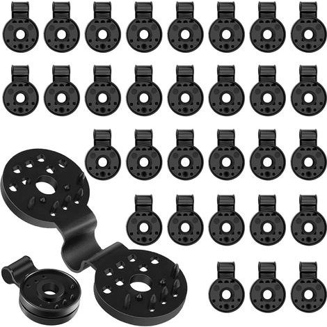 80 clips for parasol canopies, clips for parasol nets, fixing clips for parasol canopies, special clips for parasol nets with holes, suitable for outdoor camping (1/5)
