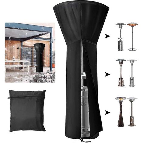 Housses pour chauffage de terrasse Wabjtam avec poche zippée, imperméables, résistantes à la poussière, au vent, au soleil et à la neige (1/4)
