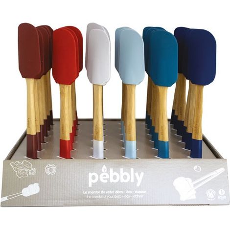 Prã©sentoir De 36 Pcs Spatules En Silicone 25 Cm Coloris Assortis Frenchy - La Brigade De Buyer (1/2)