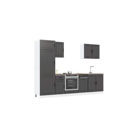 Ensemble d'armoires de cuisine 7 pcs Kalmar bois d'ingénierie (1/5)