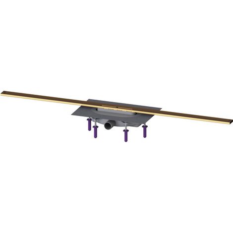 Kessel Duschrinne Linearis Infinity 60 Länge 1200mm DN 40 Megastop, Bronze gebürstet (1/2)