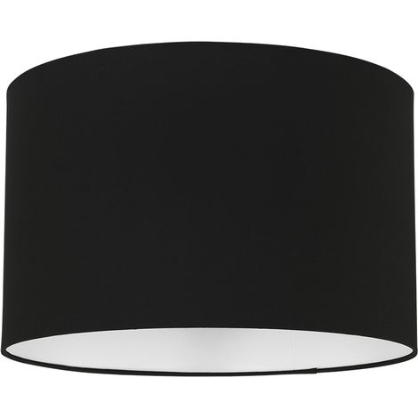 Abat-jour noir en lin Ø 40cm – Douille E27 – Intérieur doré pour lumière chaleureuse – K7976SS – Steinhauer