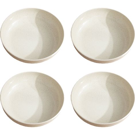 Assiettes En Paille De Blé - 18 Cm - Résistantes Et Incassables - Pour Repas Intérieurs Et Extérieurs - Lot De 6 (1/5)