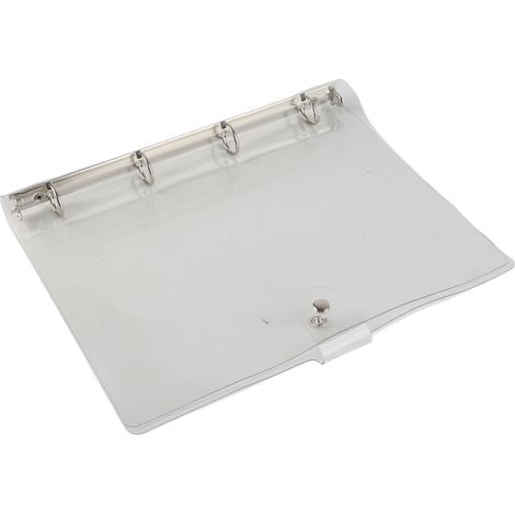 Pochette de classeur transparente A4, fermeture à clip, résistante à l’usure, PVC écologique, pour école et bureau, design pratique (1/4)