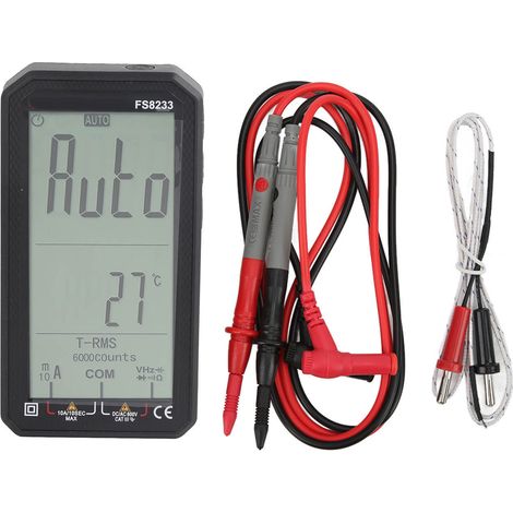 FS8233 Multimètre numérique intelligent, ultra-fin écran complet, voltmètre automatique haute précision (1/5)