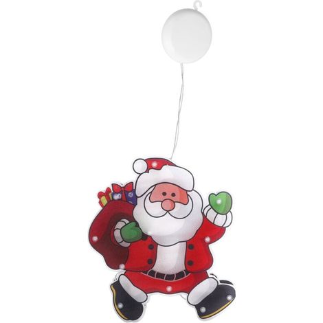 Lampe LED suspendue à ventouse pour fenêtre, Style noël, boutique, décoration de vacances. (1/5)
