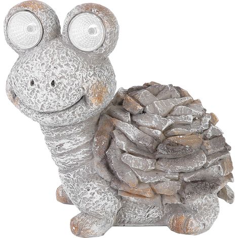 Lampe décorative solaire d'extérieur Figurine Ornement tortue en résine pour jardin Pelouse (1/5)