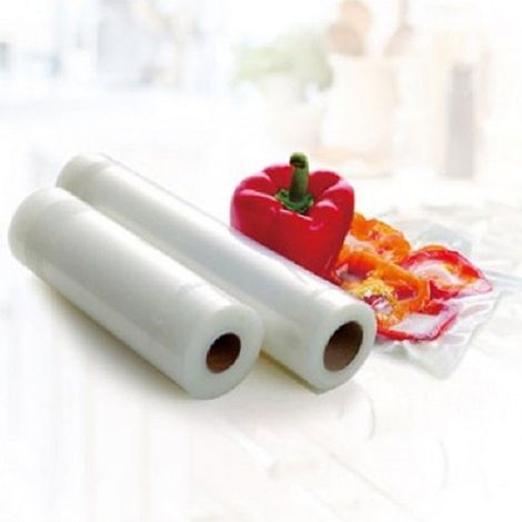 TrAdE Shop Traesio - Set Rotoli Per Sottovuoto 20x300cm Per Congelamento Cibi Alimenti Frutta Verdura - (1/2)