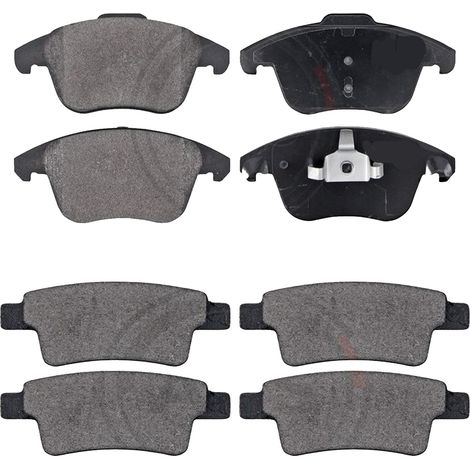KIT PASTIGLIE FRENO ANTERIORI E POSTERIORI compatibile con CITROEN C4 II (B7,NC) / PASTIGLIE FRENANTI AUTO OEM FDB1972,FDB4260 / SOSTITUZIONE DIRETTA / BASSA POLVERE / SILENZIOSO