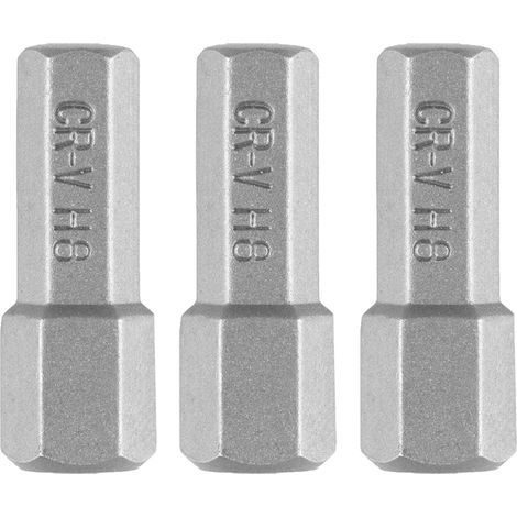 Embouts hexagonaux H8 x 25 mm, 3 pièces. (1/2)