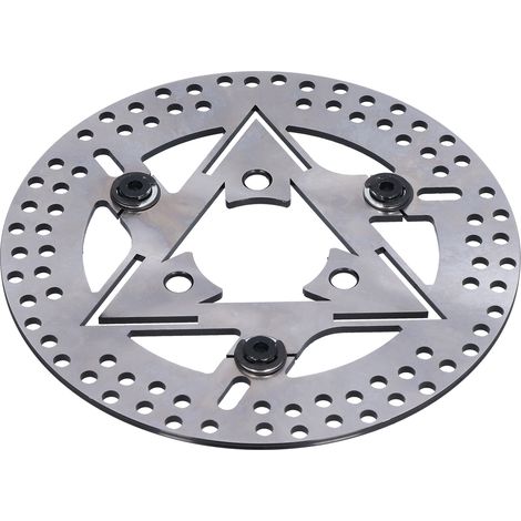Disques de frein semi-flottants universels en acier inoxydable de 220 mm/8,7 pouces pour motos Kawasaki (1/5)