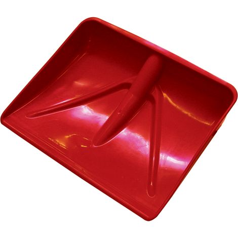BADILE PALA PER NEVE E GRANAGLIE POLIPROPILENE ROSSA RETTAN. S/MANICO LIF